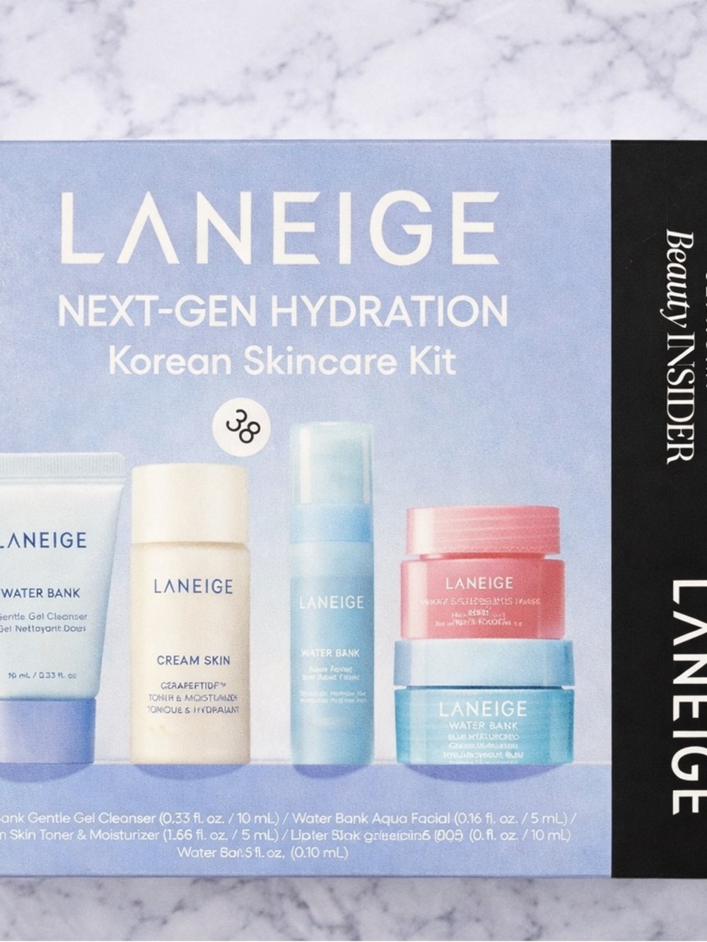 LANEIGE Next-Gen Hydration Korean Skincare Kit - Blue & Pink